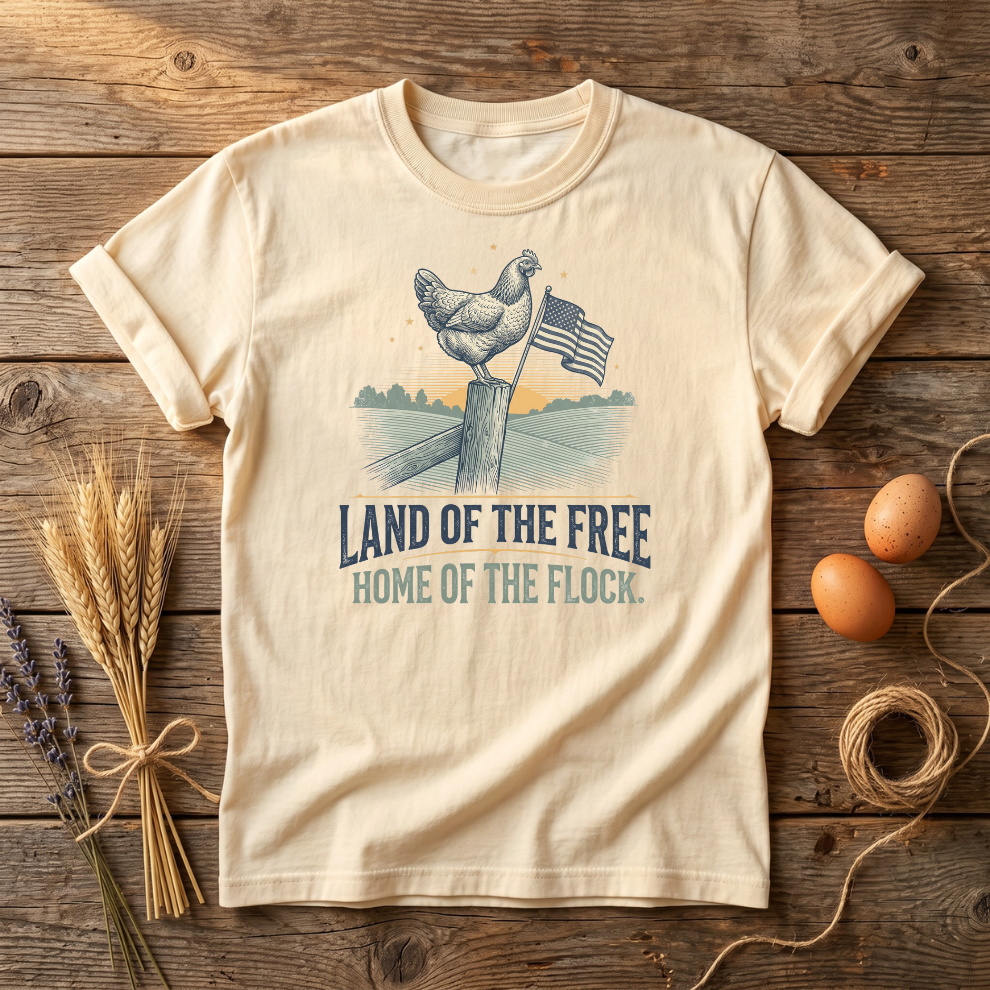 Land of the Free Home of the Flock Unisex T-Shirt