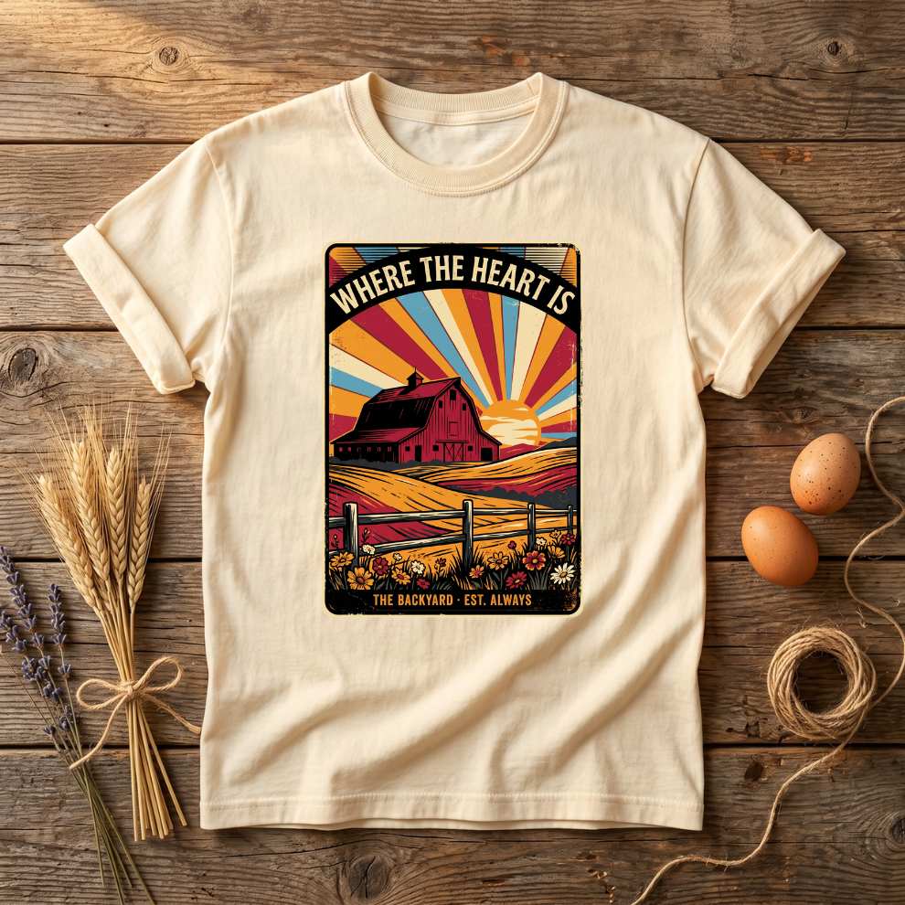 Barn At Dusk Unisex T-shirt