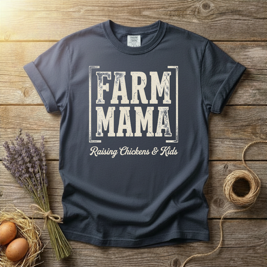 Farm Mama Raising Chickens & Kids Unisex T-Shirt
