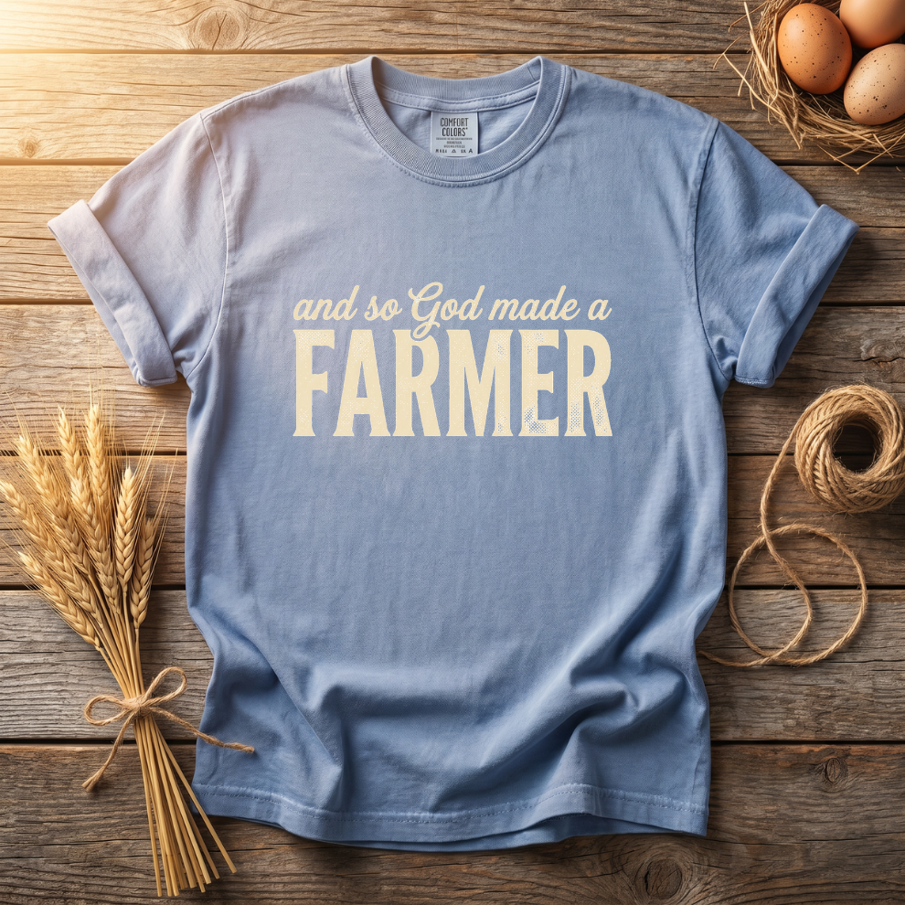 And So God Made A Farmer Unisex T-Shirt