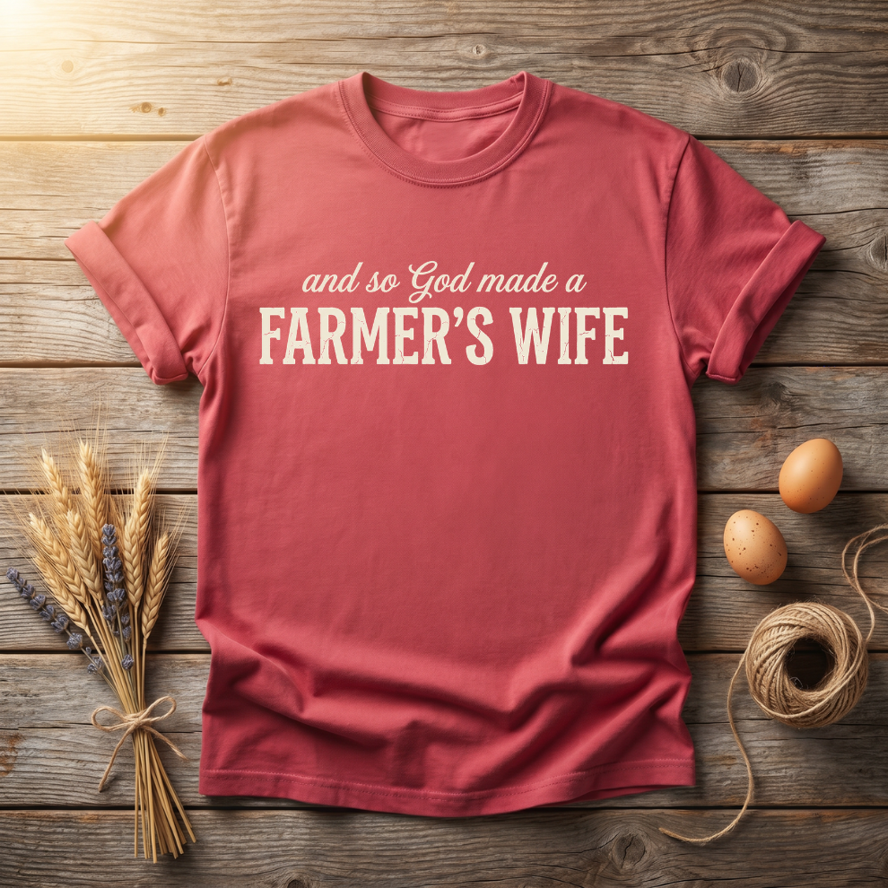 And So God Made a Farmer's Wife Unisex T-Shirt