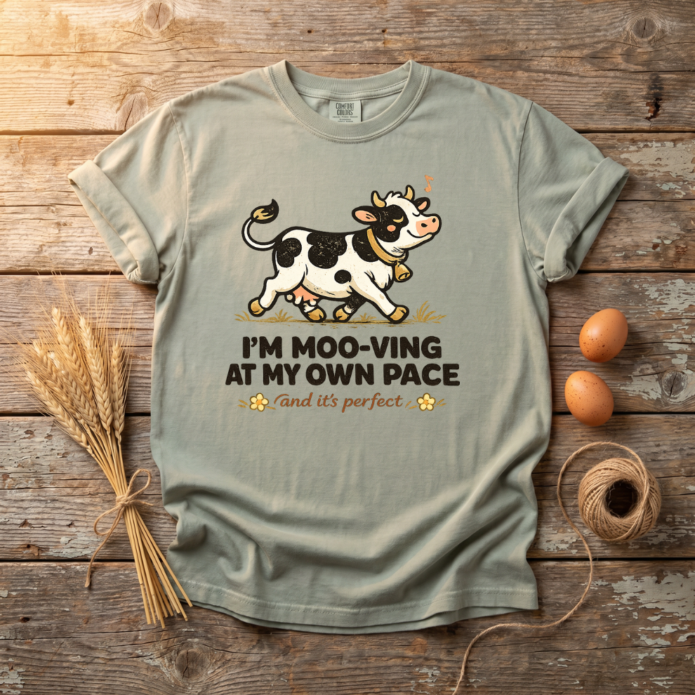 Moo-ving At My Own Pace Unisex T-Shirt