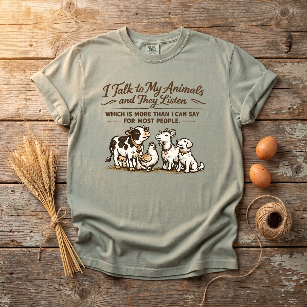 I Talk To My Animals And They Listen Unisex T-Shirt