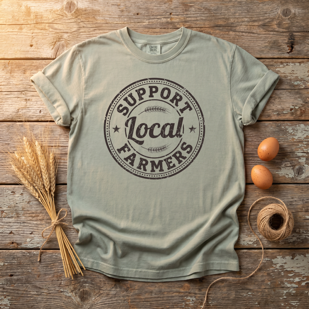 Support Local Farmers Stamp Unisex T-Shirt