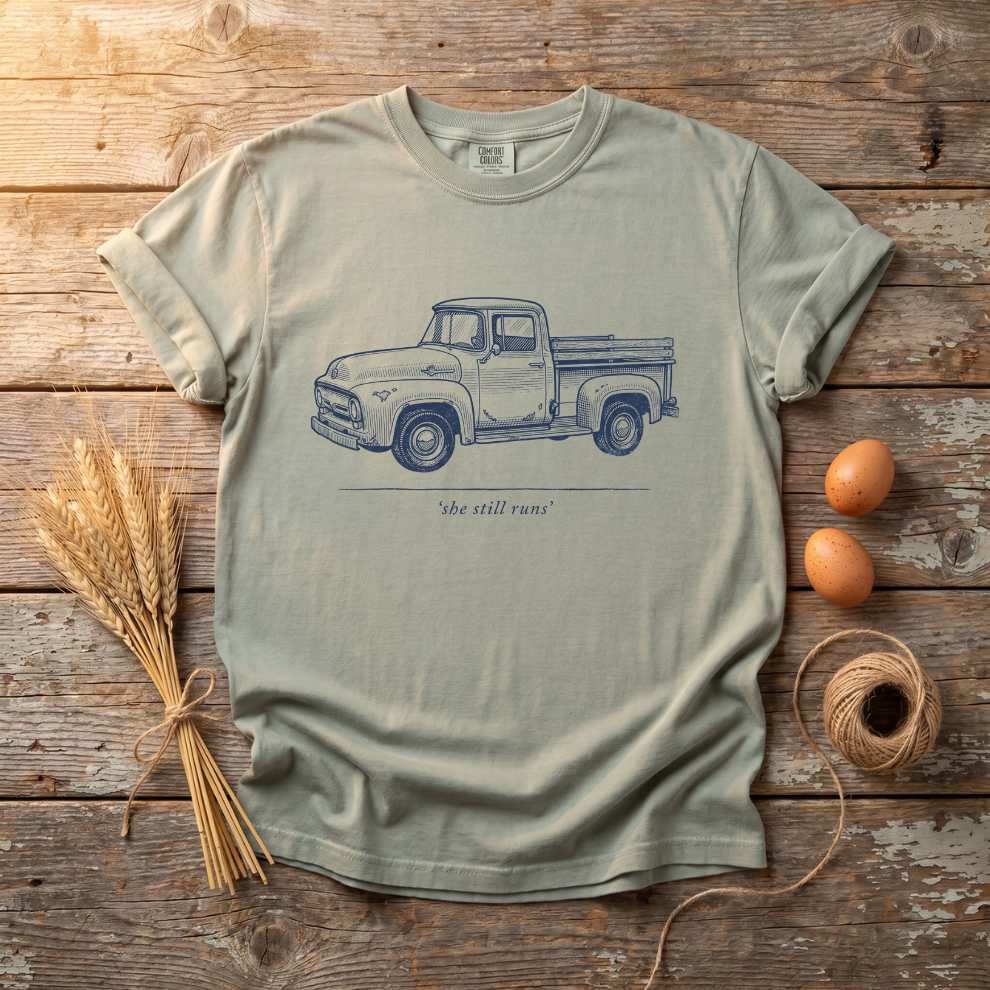 She Still Runs Vintage Truck Unisex T-Shirt