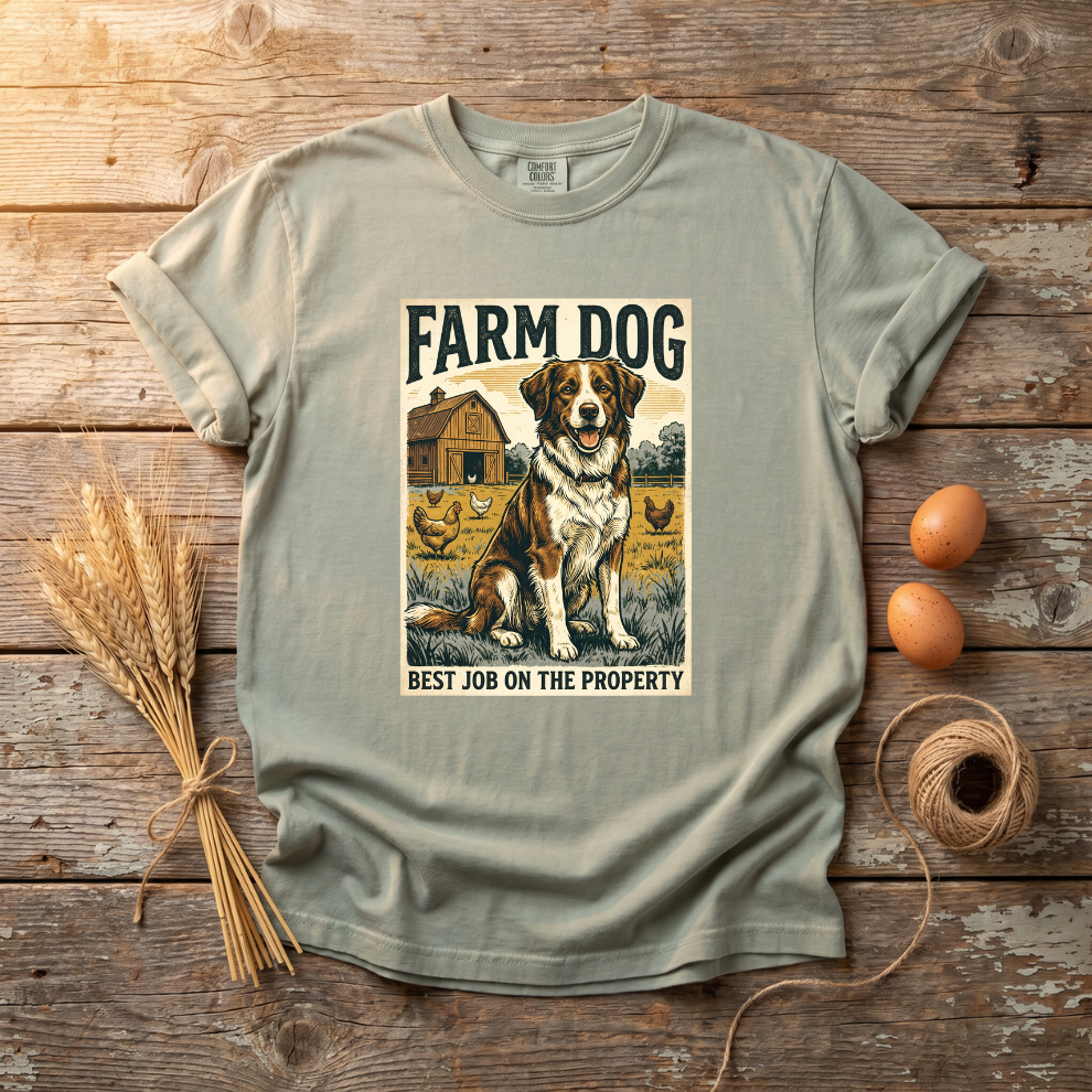 Farm Dog Unsiex T-shirt