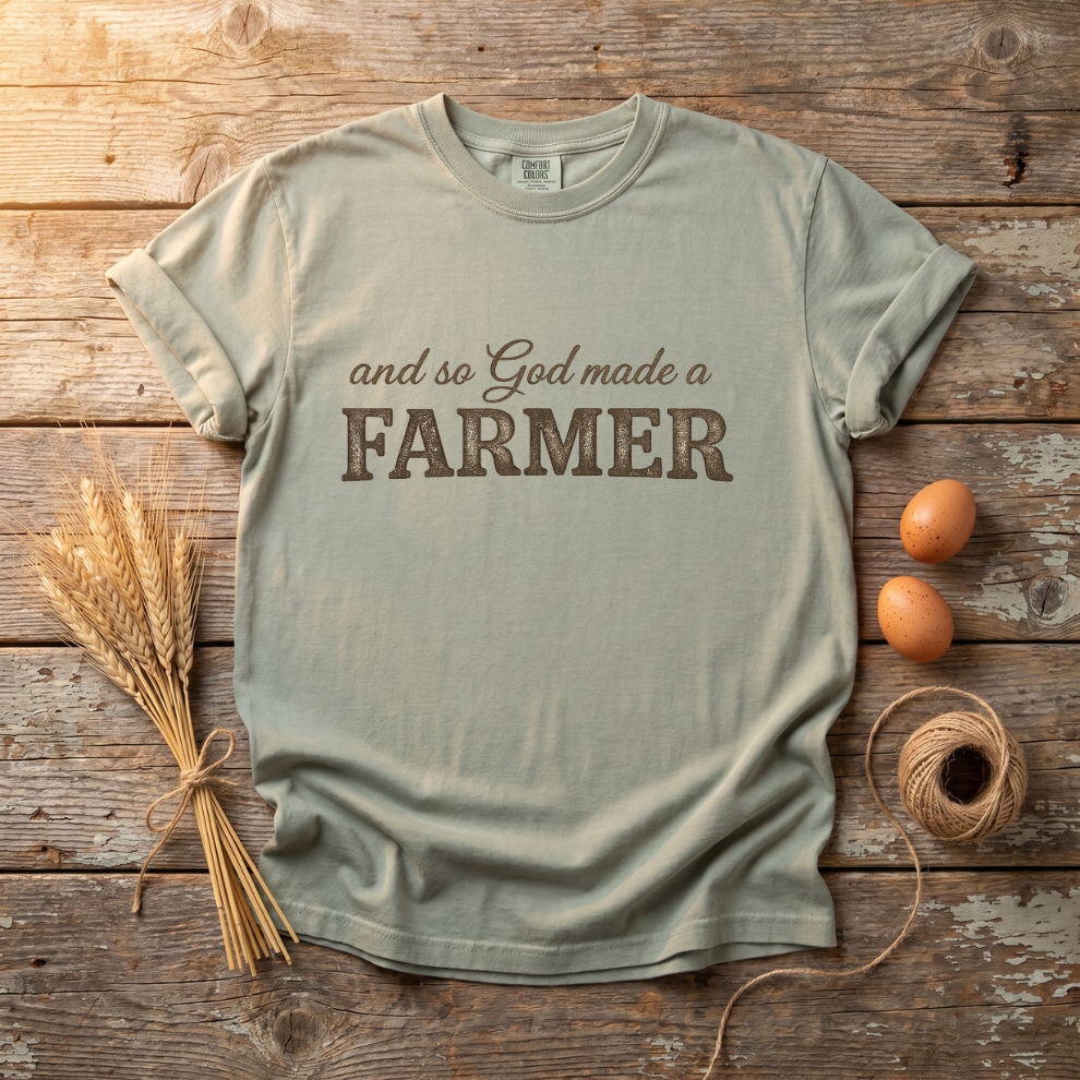 And So God Made A Farmer Unisex T-Shirt