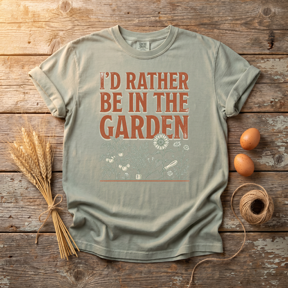 I'd Rather Be In The Garden Unisex T-Shirt
