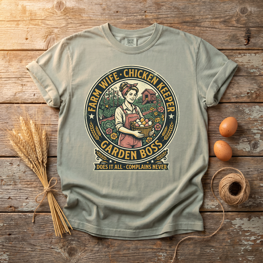 Farm Wife Chicken Keeper T-shirt