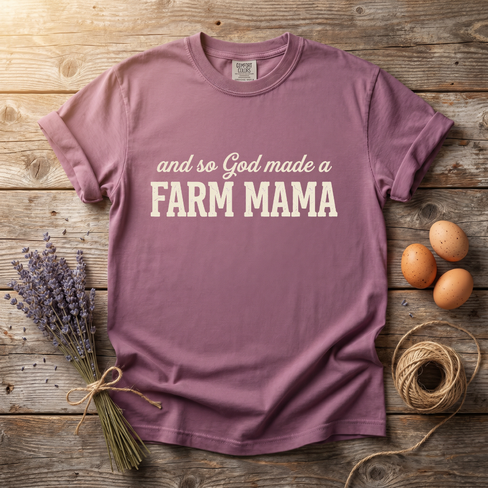 And So God Made a Farm Mama Unisex T-Shirt
