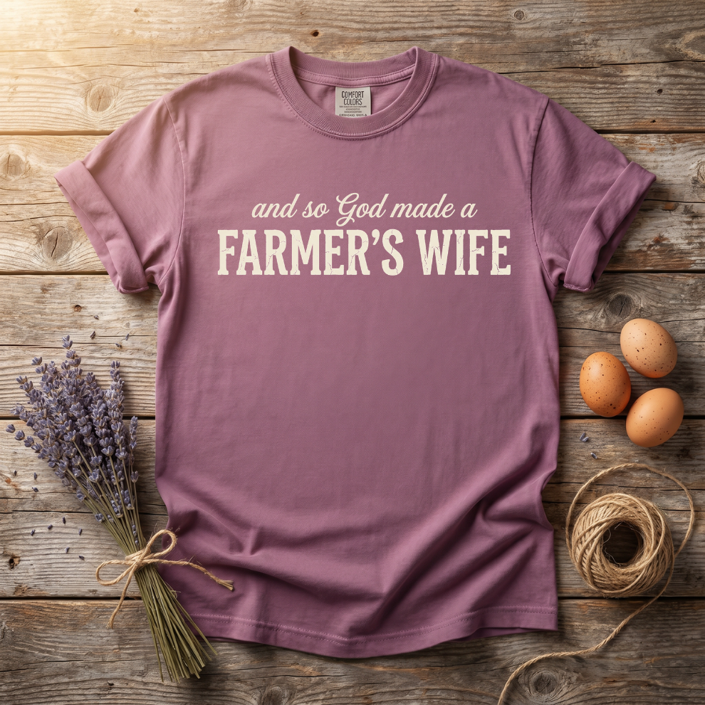 And So God Made a Farmer's Wife Unisex T-Shirt