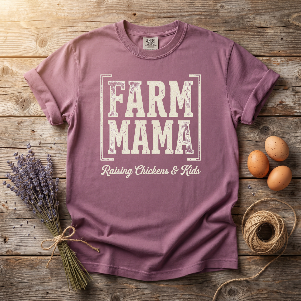 Farm Mama Raising Chickens & Kids Unisex T-Shirt