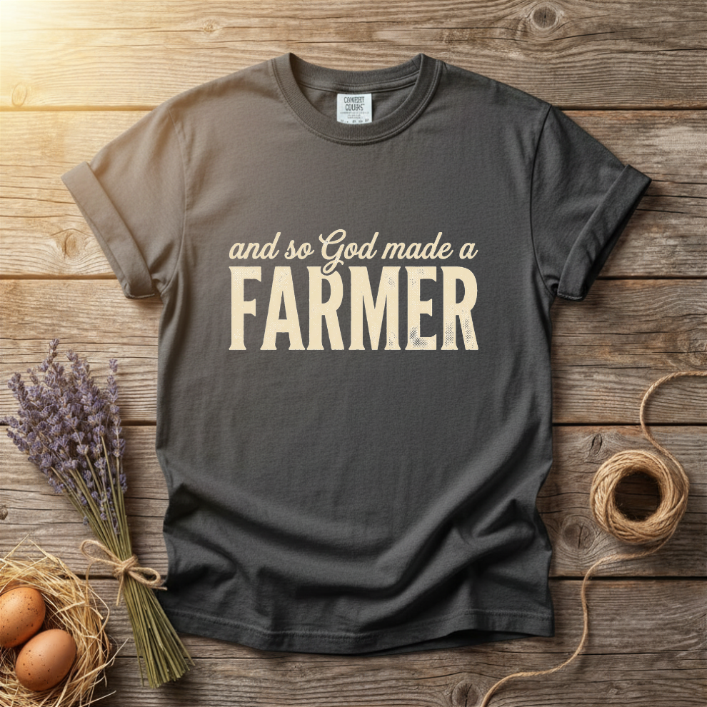 And So God Made A Farmer Unisex T-Shirt