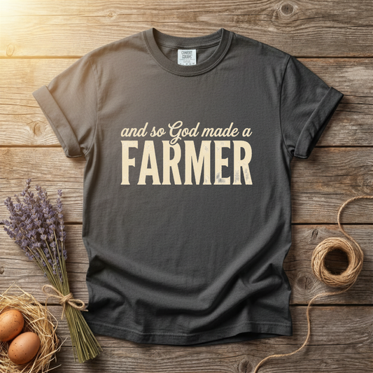 And So God Made A Farmer Unisex T-Shirt