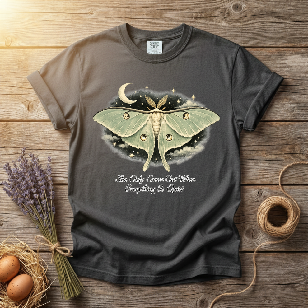 She Only Comes Out When Everything Is Quiet Unisex T-Shirt