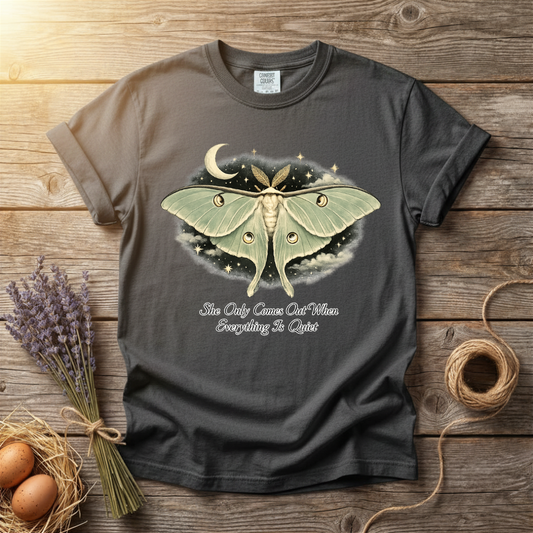 She Only Comes Out When Everything Is Quiet Unisex T-Shirt