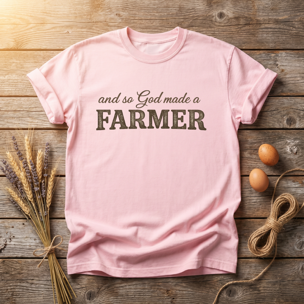 And So God Made A Farmer Unisex T-Shirt