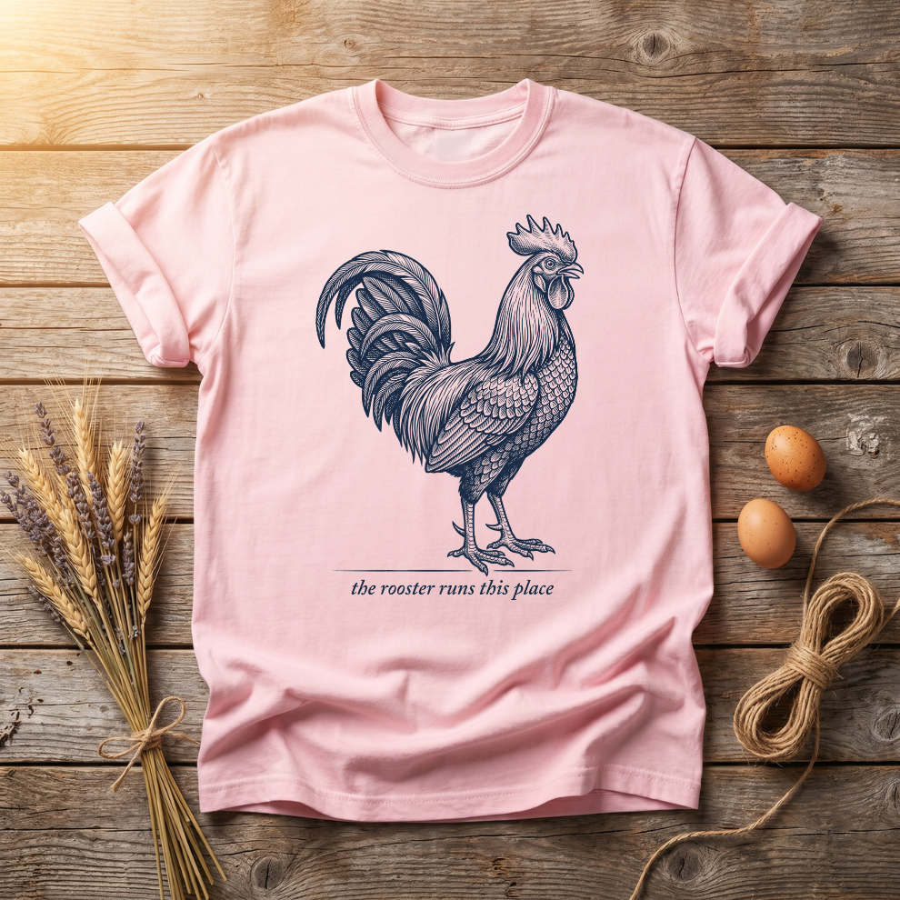 The Rooster Runs This Place Unisex T-Shirt