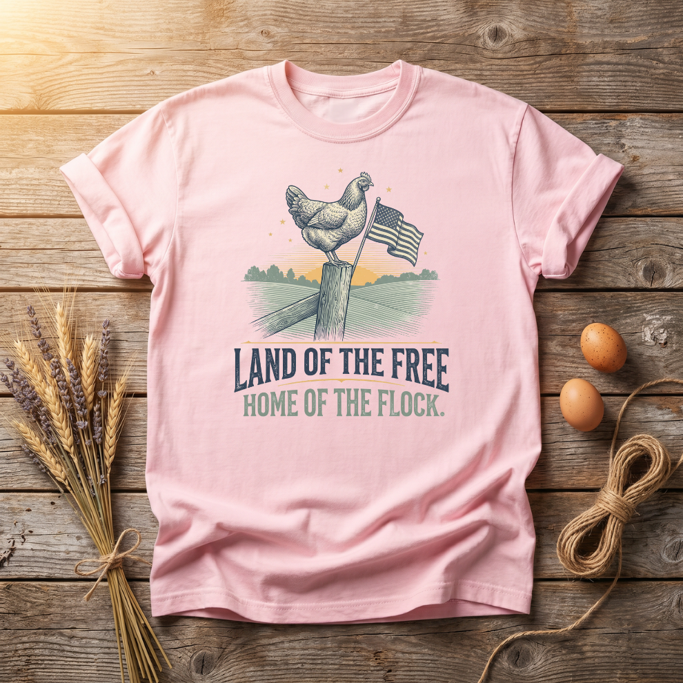 Land of the Free Home of the Flock Unisex T-Shirt