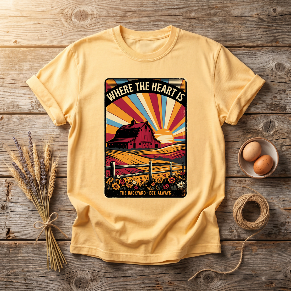 Barn At Dusk Unisex T-shirt