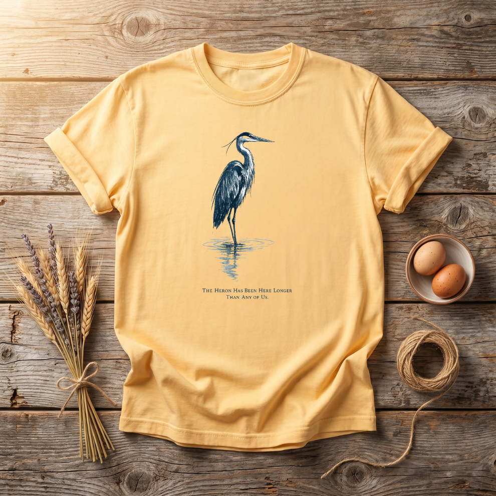 The Heron Has Been Here Longer Unisex T-Shirt