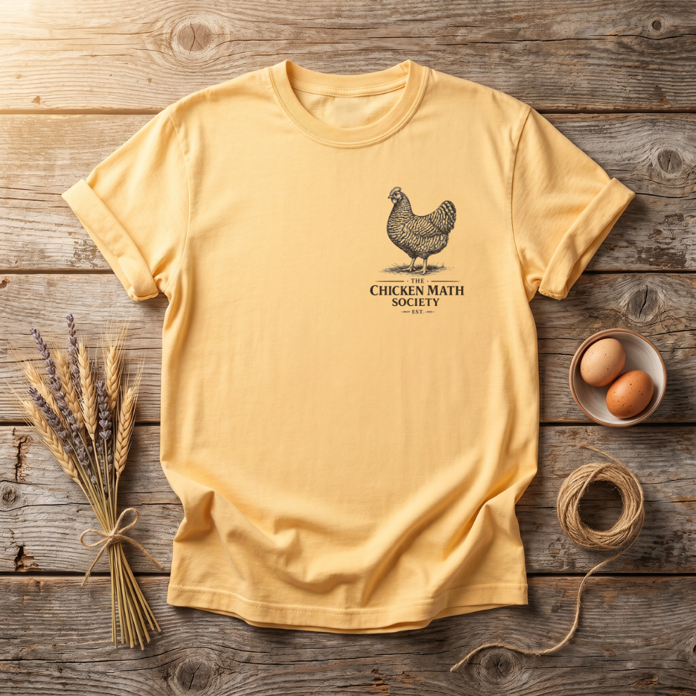 Chicken Math Society Left Chest Logo Unisex T-Shirt