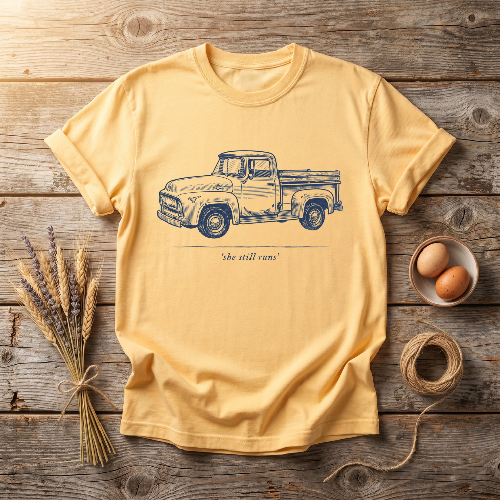 She Still Runs Vintage Truck Unisex T-Shirt