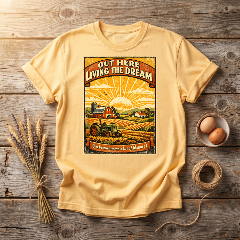 Out Here Living the Dream Farm Unisex T-Shirt