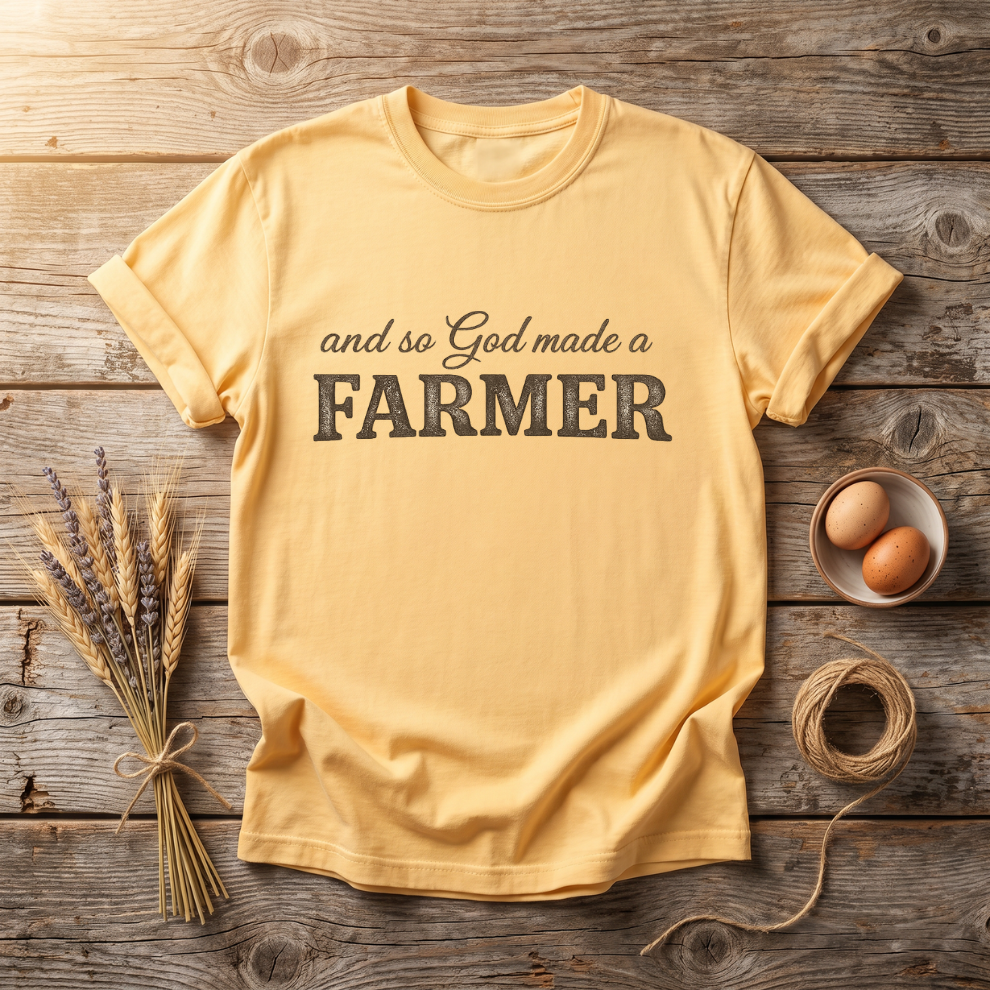 And So God Made A Farmer Unisex T-Shirt