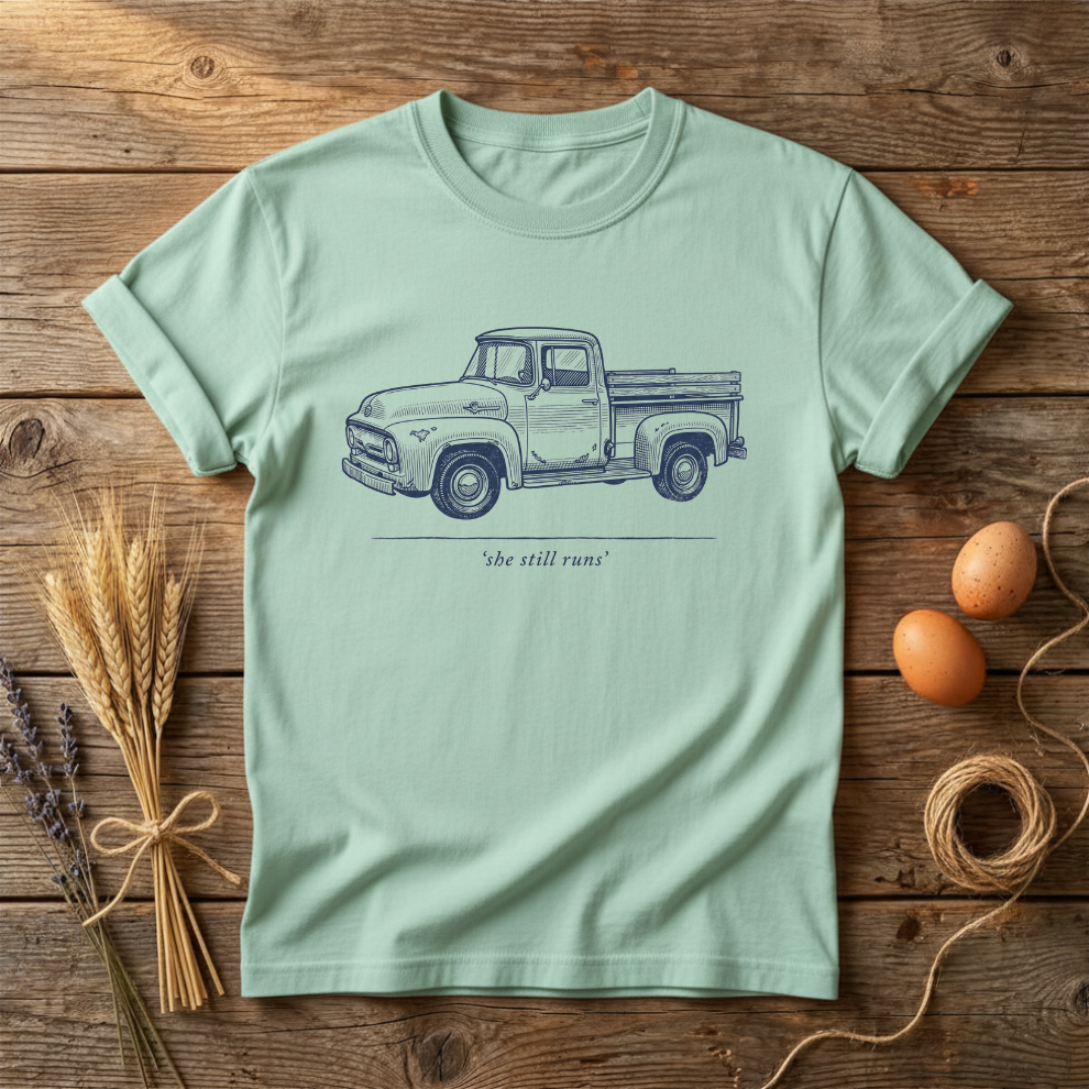 She Still Runs Vintage Truck Unisex T-Shirt