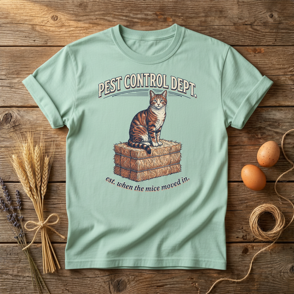 Pest Control Dept Barn Cat Unisex T-Shirt
