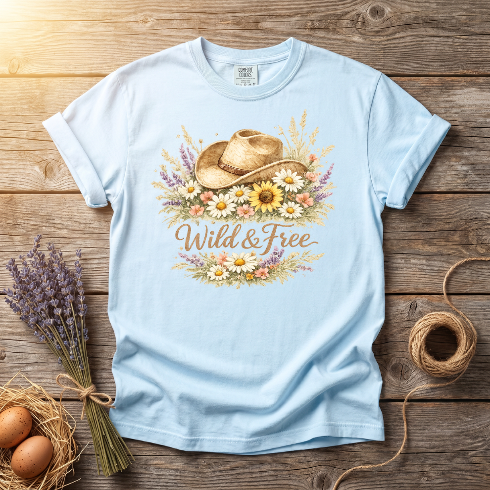 Wild & Free Cowgirl Wildflower Unisex T-Shirt