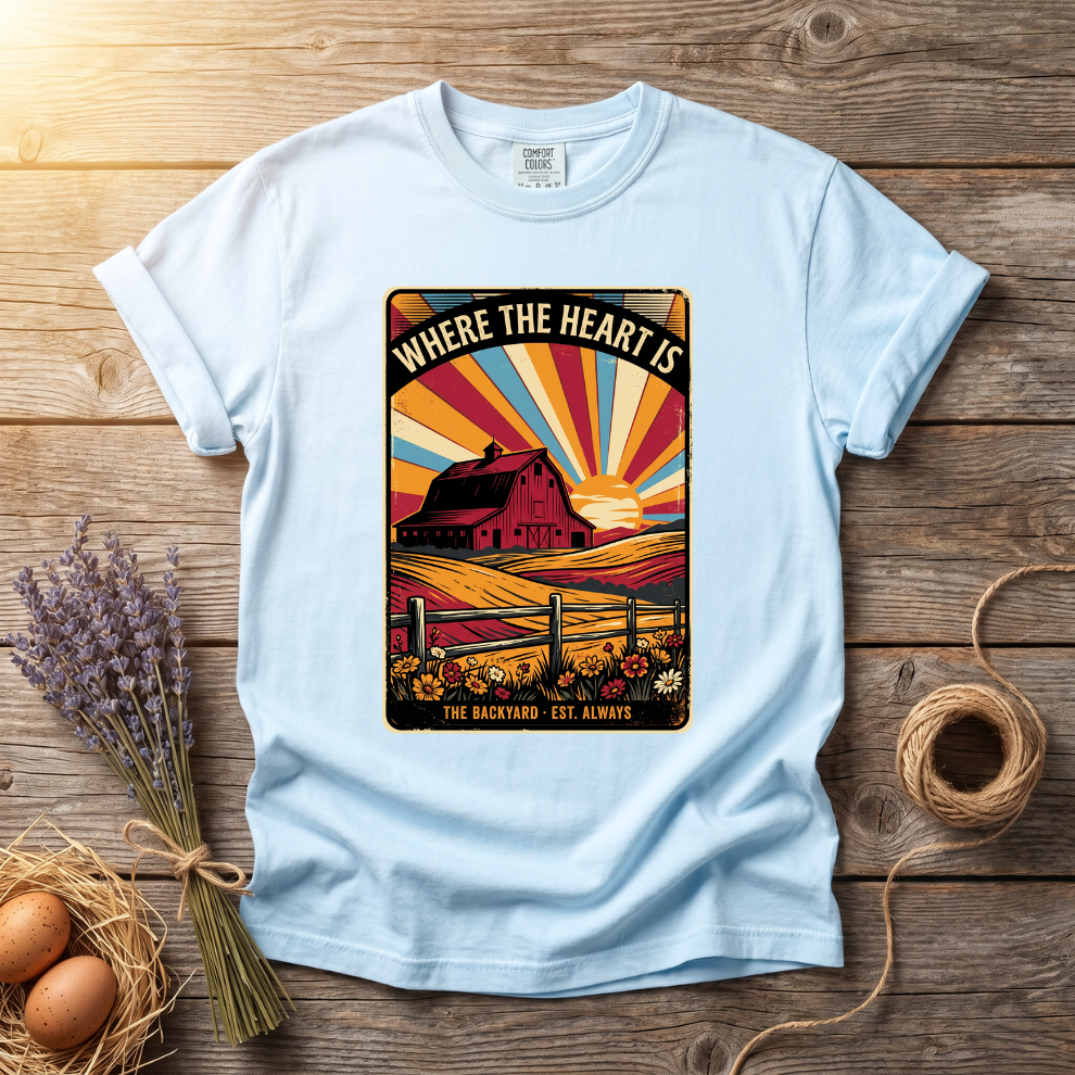 Barn At Dusk Unisex T-shirt