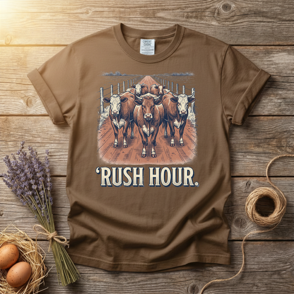 Rush Hour Cattle Unisex T-Shirt
