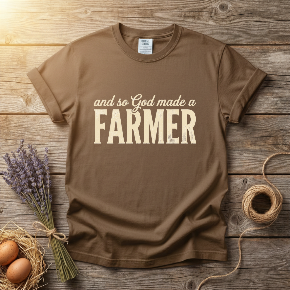And So God Made A Farmer Unisex T-Shirt