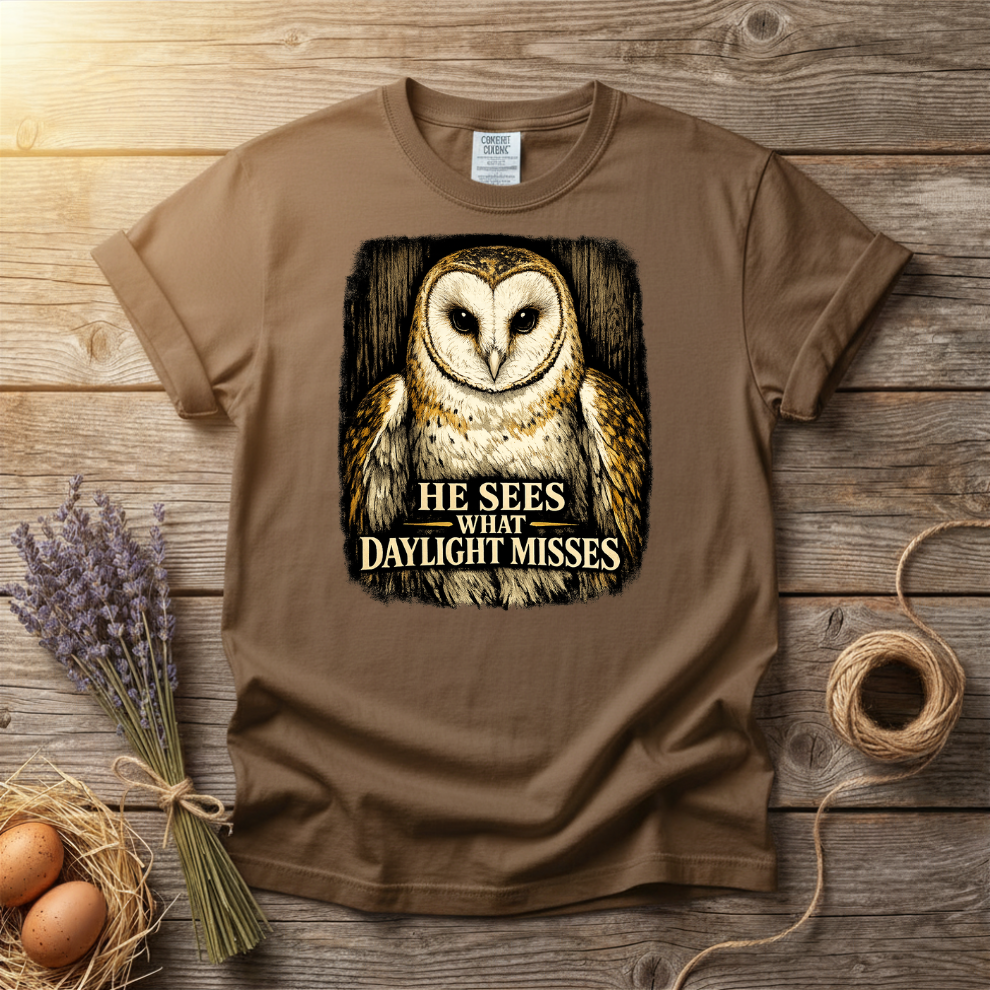 He Sees What Daylight Misses Unisex T-Shirt