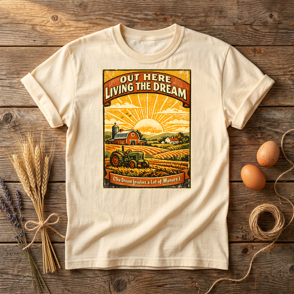 Out Here Living the Dream Farm Unisex T-Shirt