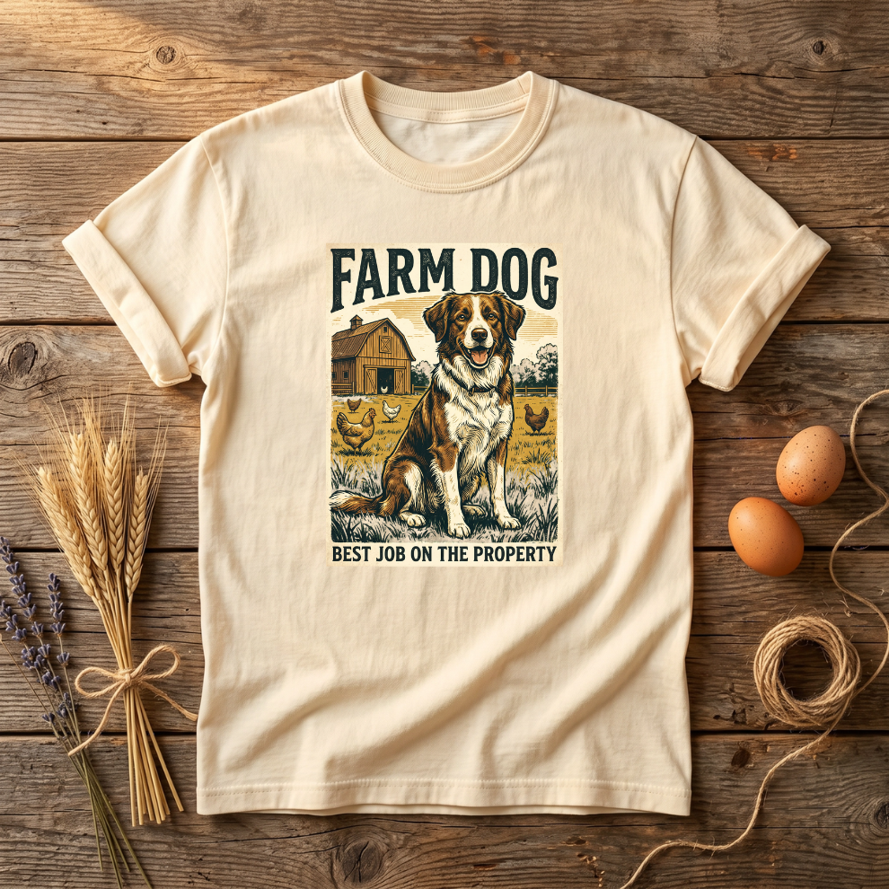 Farm Dog Unsiex T-shirt