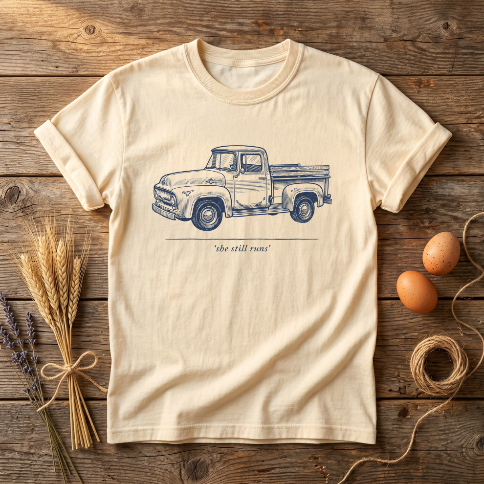 She Still Runs Vintage Truck Unisex T-Shirt