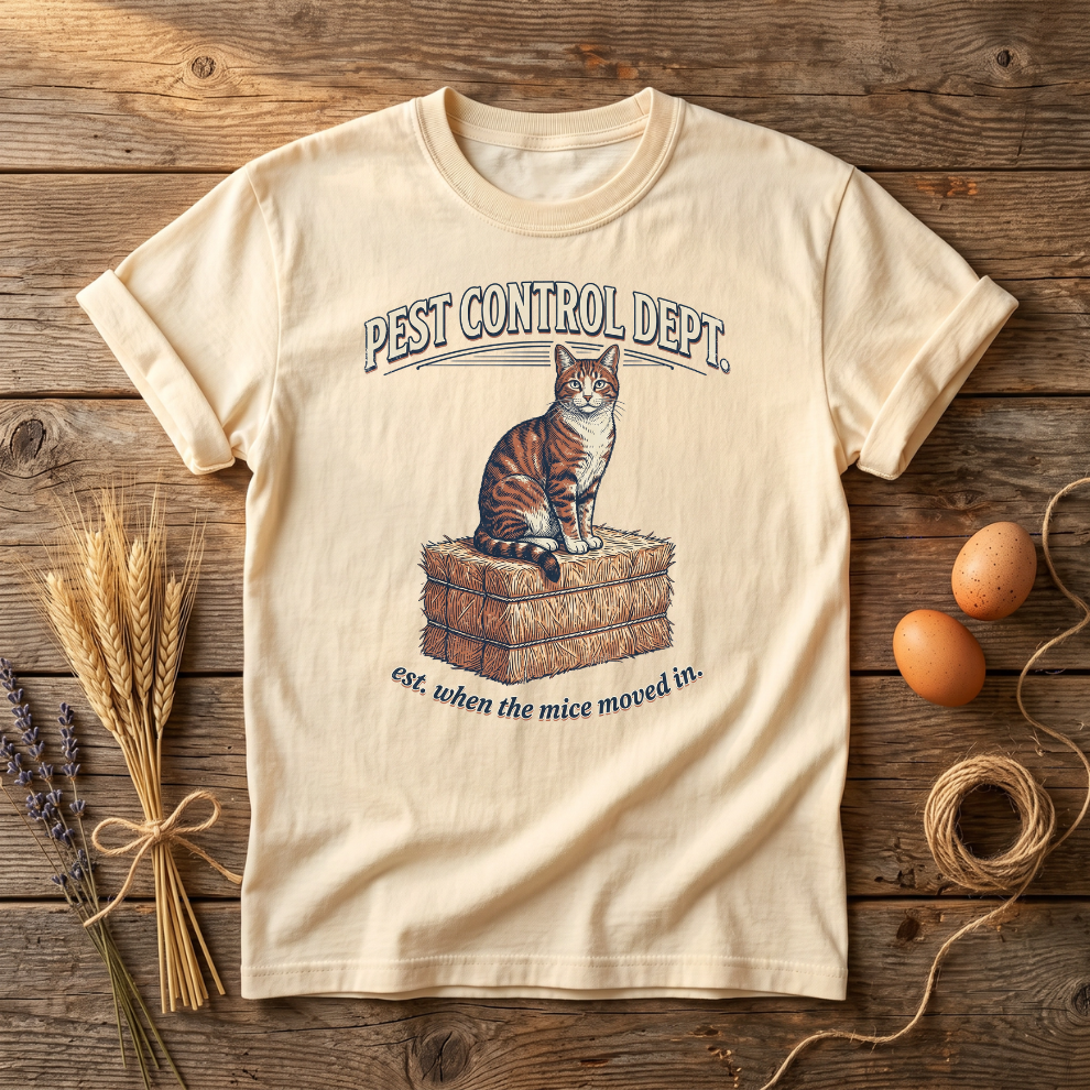 Pest Control Dept Barn Cat Unisex T-Shirt