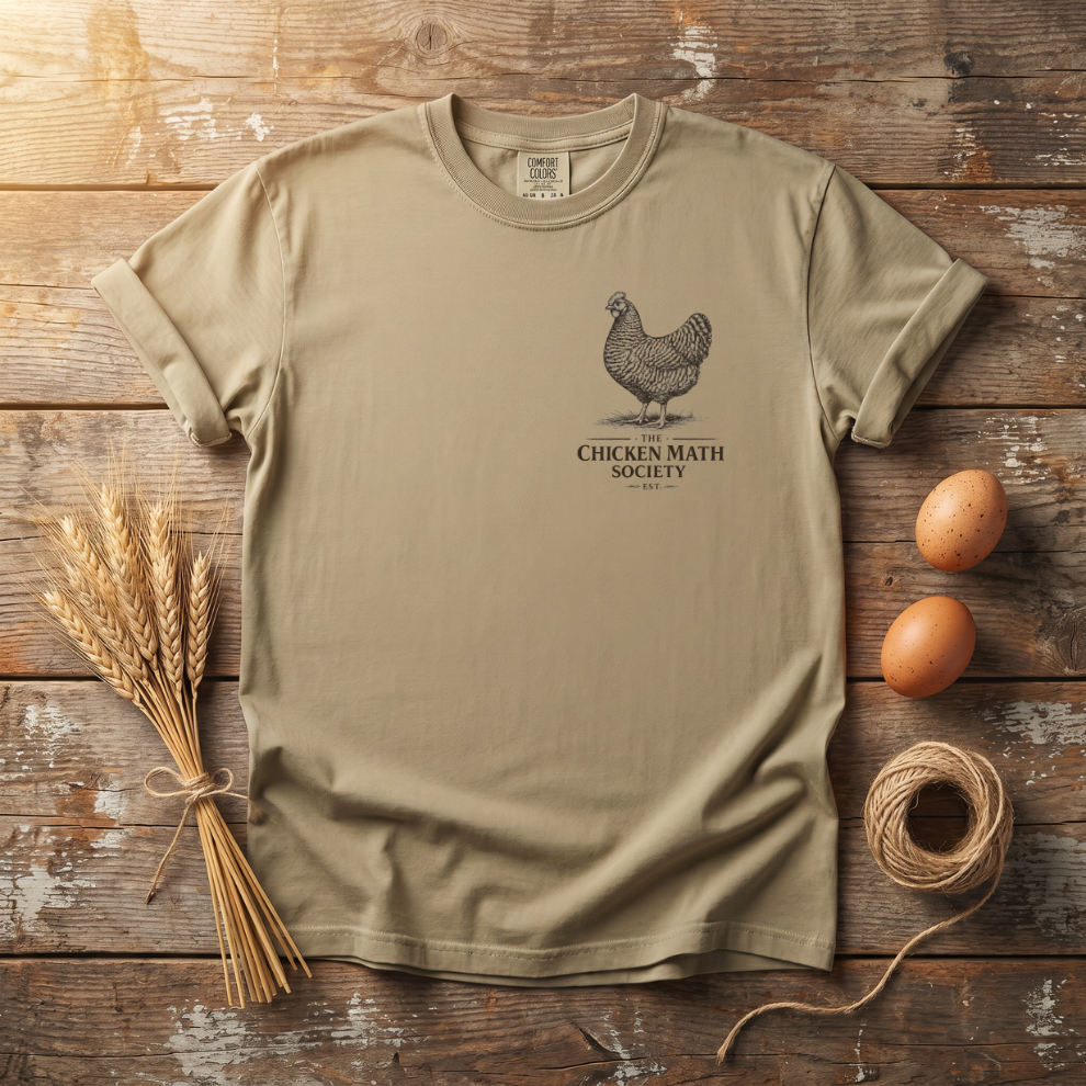 Chicken Math Society Left Chest Logo Unisex T-Shirt