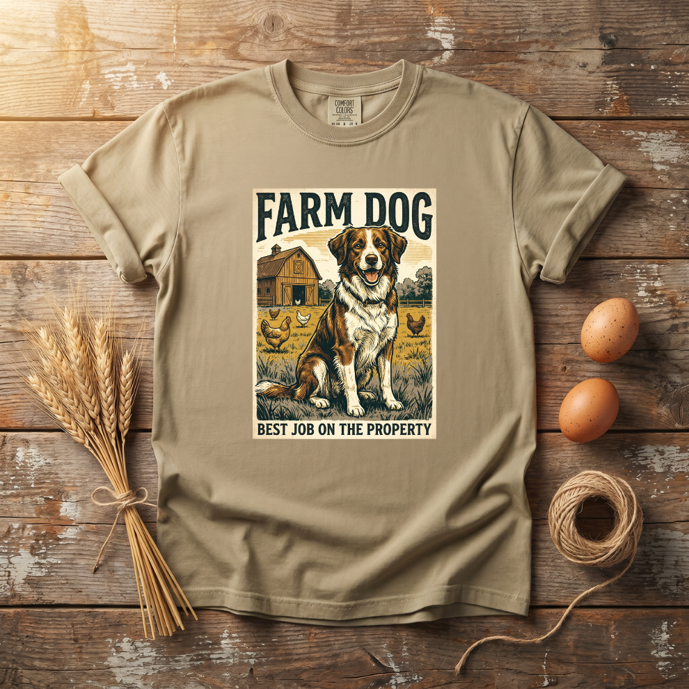 Farm Dog Unsiex T-shirt