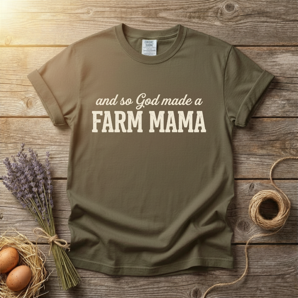 And So God Made a Farm Mama Unisex T-Shirt