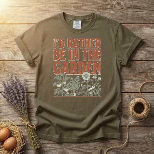 I'd Rather Be In The Garden Unisex T-Shirt