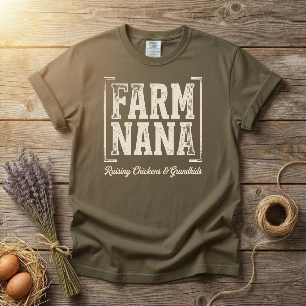 Farm Nana Raising Chickens & Grandkids Unisex T-Shirt
