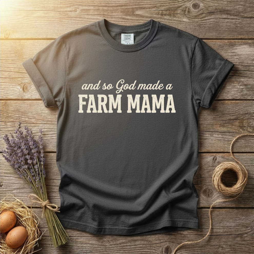 And So God Made a Farm Mama Unisex T-Shirt