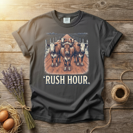 Rush Hour Cattle Unisex T-Shirt