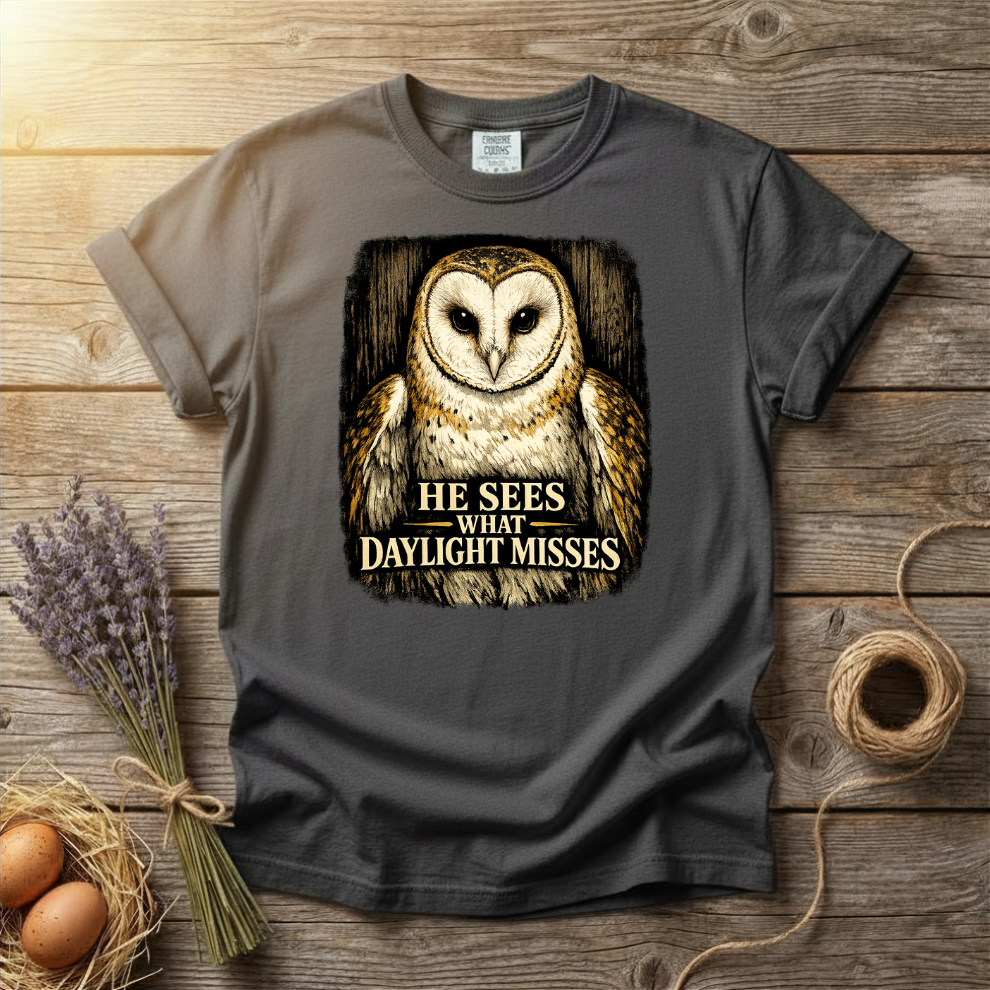 He Sees What Daylight Misses Unisex T-Shirt