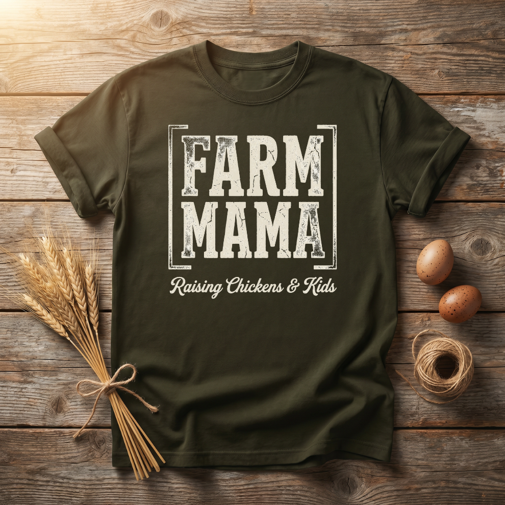 Farm Mama Raising Chickens & Kids Unisex T-Shirt