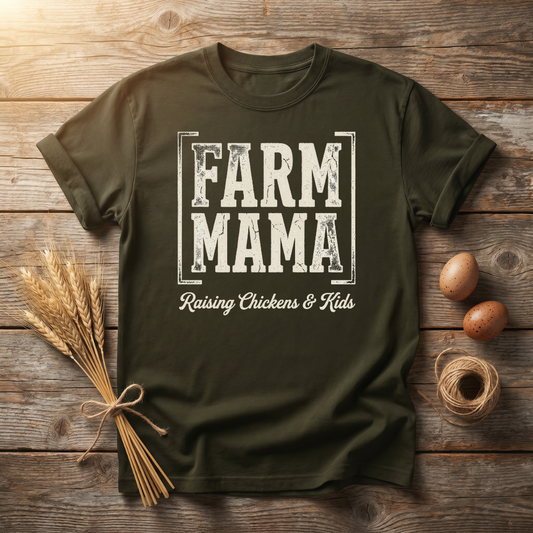Farm Mama Raising Chickens & Kids Unisex T-Shirt